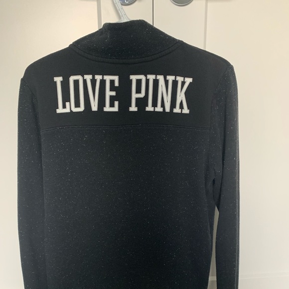 VICTORIA SECRET PINK QUARTER ZIP SWEATER - Picture 3 of 4
